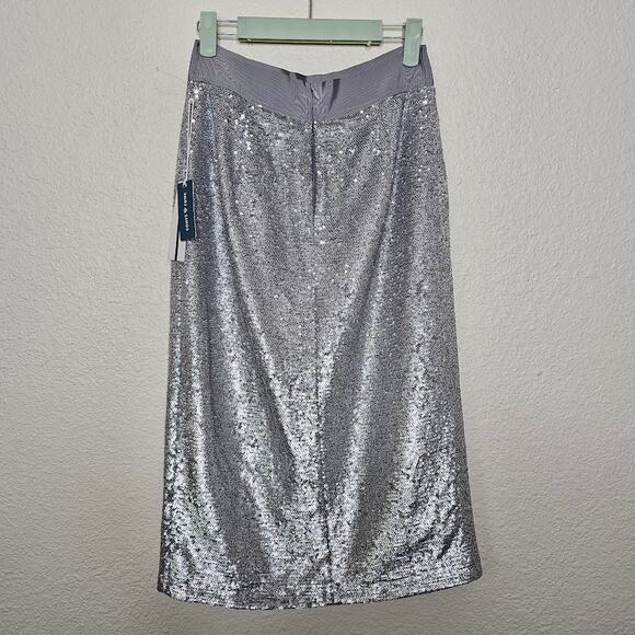 NWT Court & Rowe belle noel sequin midi skirt size women's 2 holiday new year - Picture 8 of 8